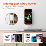 HyperGear MaxCharge 3-in-1 Magnetic Wall Charger White