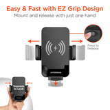 HyperGear EZ Grip 15W Wireless Fast Charge Mount Black