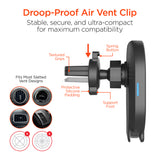 Mag Grip 15W Magnetic Wireless Fast Charging Phone Mount | Vent + Dashboard + Windshield | Black