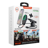 Mag Grip 15W Magnetic Wireless Fast Charging Phone Mount | Vent + Dashboard + Windshield | Black