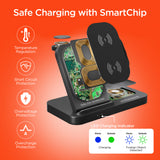 HyperGear PowerFold 24/7 Charging Stand With Clock Black