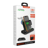 HyperGear PowerFold 24/7 Charging Stand With Clock Black