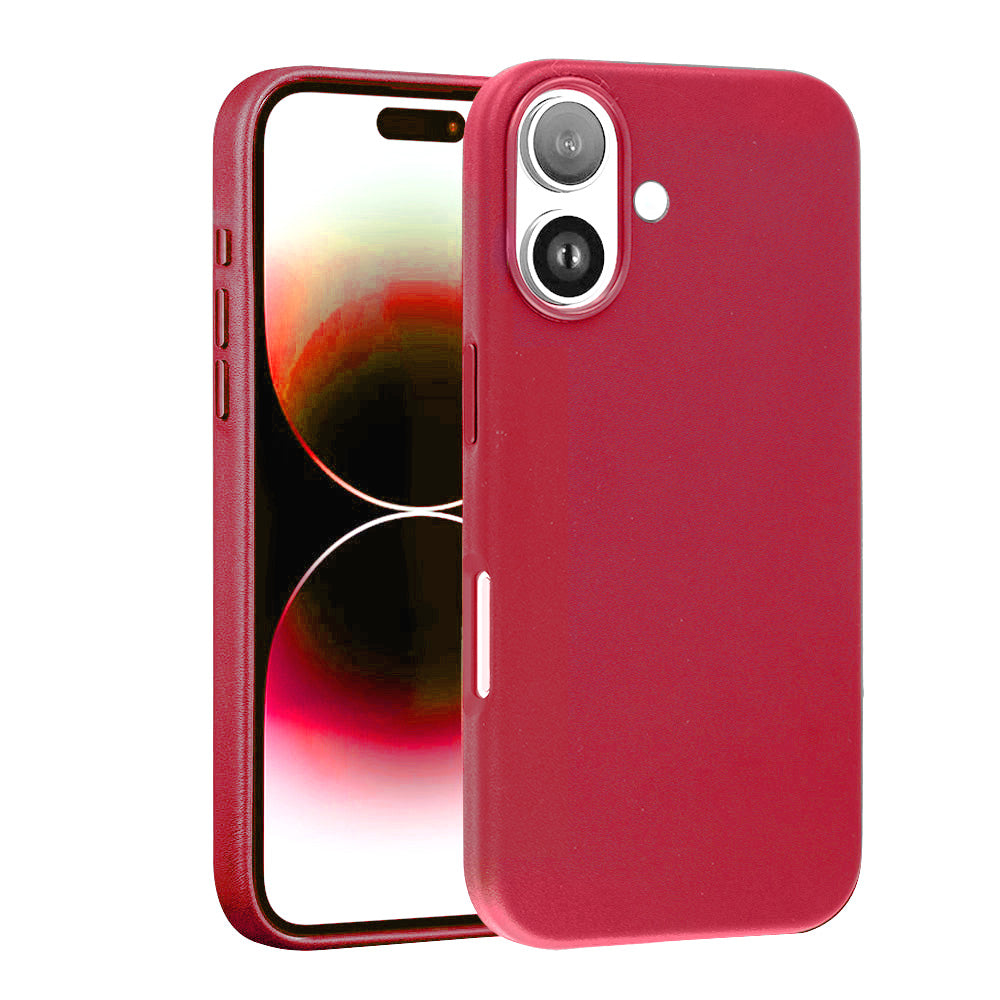 New Leather Case with Wireless Charger for iPhone 16 Plus