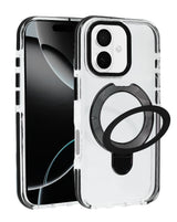 Transparent Case with Wireless Charging Kickstand for iPhone 17