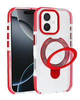 Transparent Case with Wireless Charging Kickstand for iPhone 17