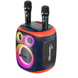 Worryfree 120W Portable Bluetooth Party Speaker with Two Microphones