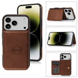 Leather Pocket Wallet Case - BLACK for iPhone 17 Pro Max