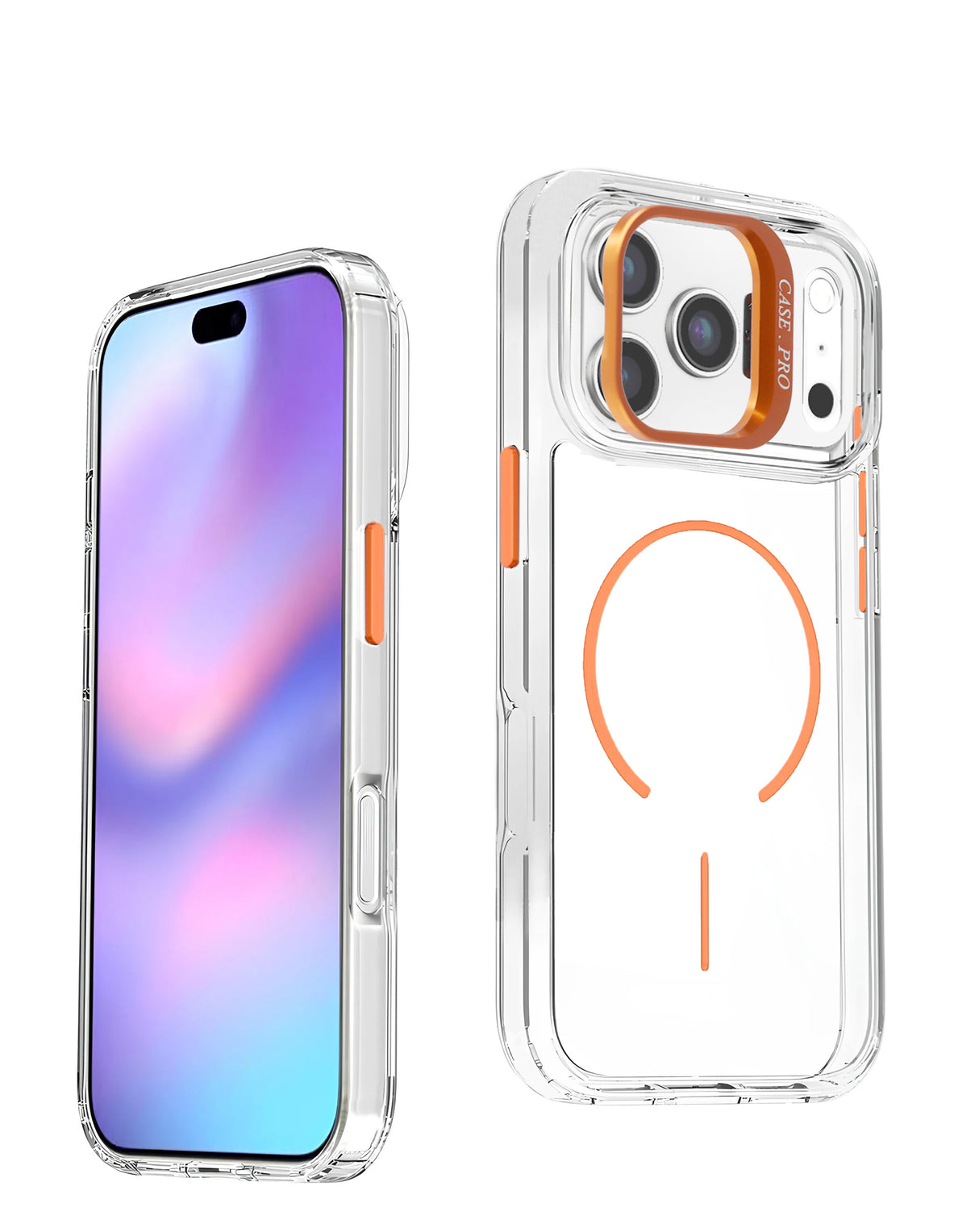 Magnetic Clear Case with Camera Kickstand for iPhone 17 Pro Max