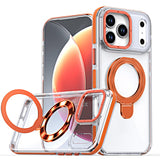 Transparent Case with Wireless Charging Kickstand - for iPhone 17 Pro Max