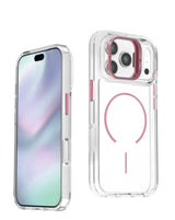 Magnetic Clear Case with Camera Kickstand for iPhone 17 Pro Max / 18 Pro Max