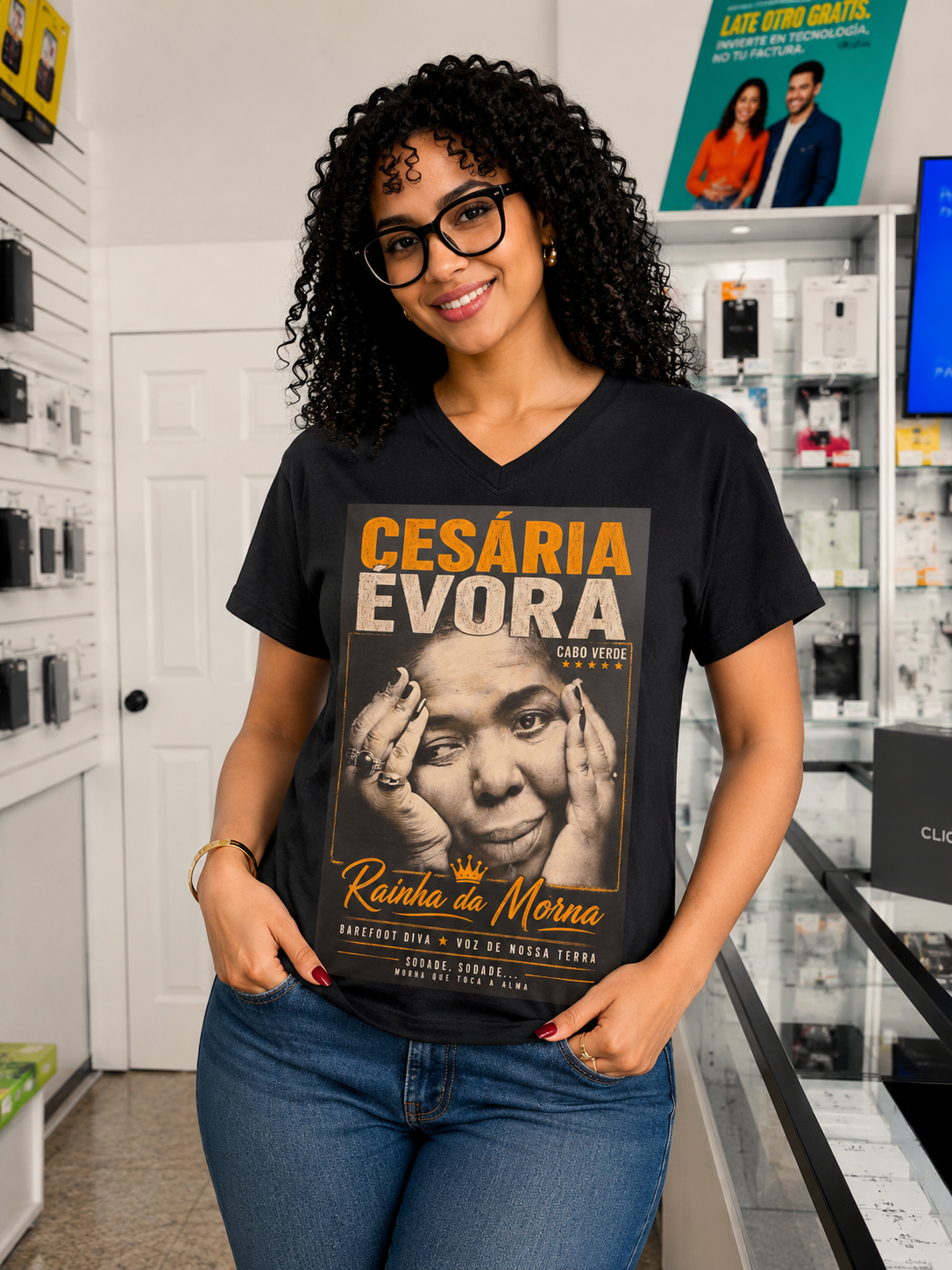 Cesaria Evora T-shirt Cabo Verde Unisex