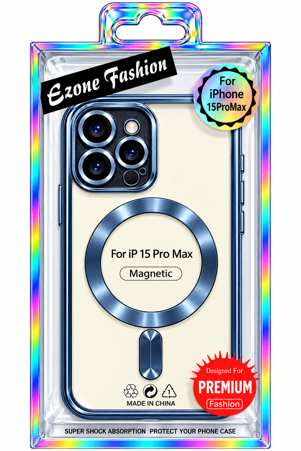 EZONE iPhone 15 Pro Max Magnetic Wireless Charging Case