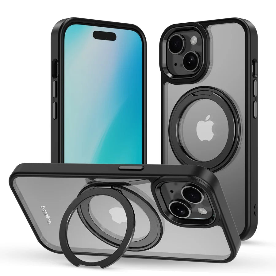 baseline RingRound 360° Kickstand Case w/ MagSafe for Apple iPhone 17e / 16e / 14 / 13