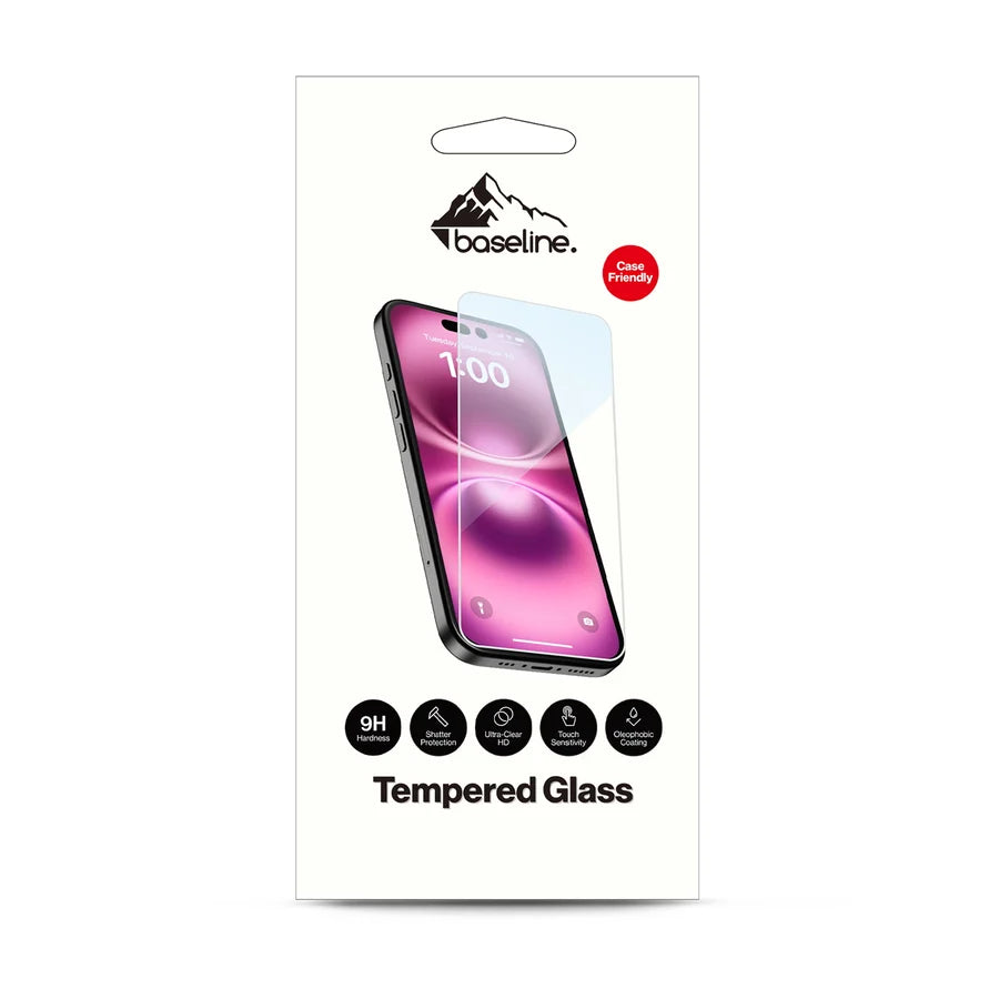 baseline Tempered Glass Screen Protector (2.5D) for Apple iPhone Duo - Clear