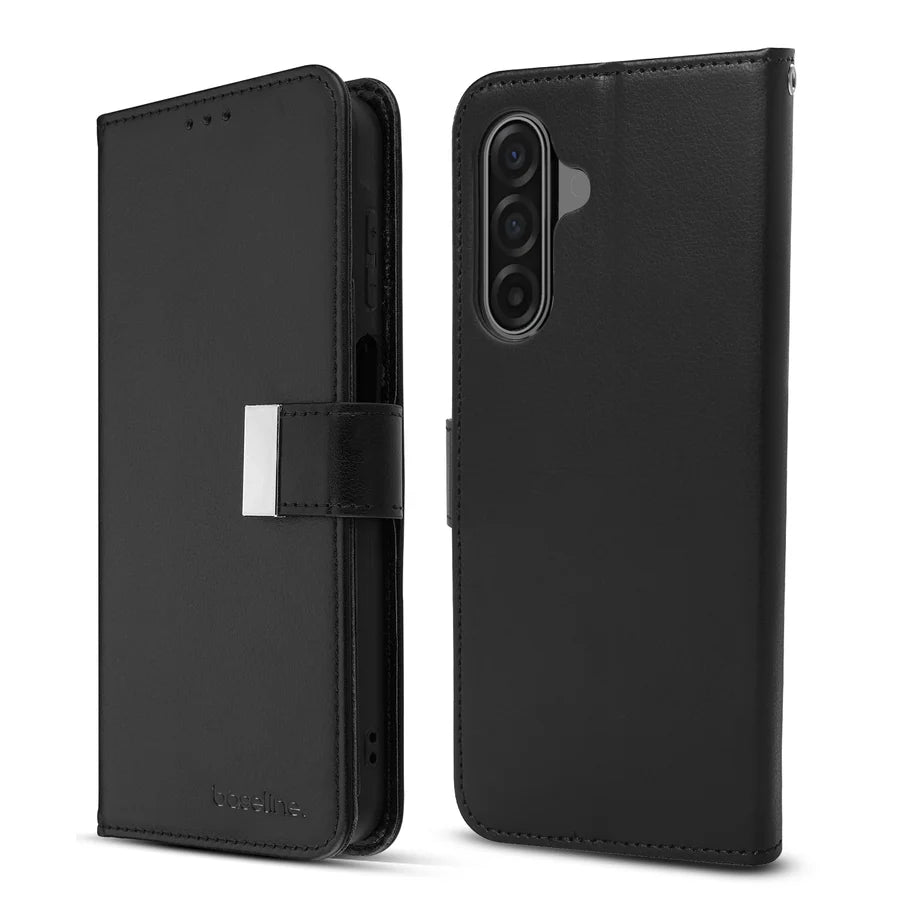 baseline Wallet Folio Case for Samsung Galaxy A17 5G / Galaxy A16 5G - Black / Black