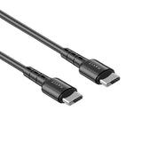 USB-C to USB-C PD 60W output 1.0M Cable, Black