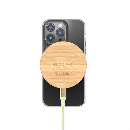EcoBlvd Wireless Charging Pad (15W) - Bamboo
