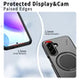 EDGE Mag Carbon Case with Magnetic Kickstand Ring for Samsung Galaxy A27 5G - Black