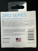 CHARGE GEAR ZIRO 2M USA-A TO LIGHTNING CABLE