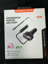 CHARGE GEAR CAR CHARGER 20W  USB-C & 18W USB