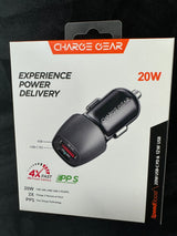 CHARGE GEAR CAR CHARGER 20W  USB-C & 12W USB-A