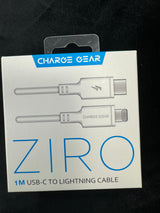 CHARGE GEAR ZIRO 2M USA-C TO LIGHTNING CABLE