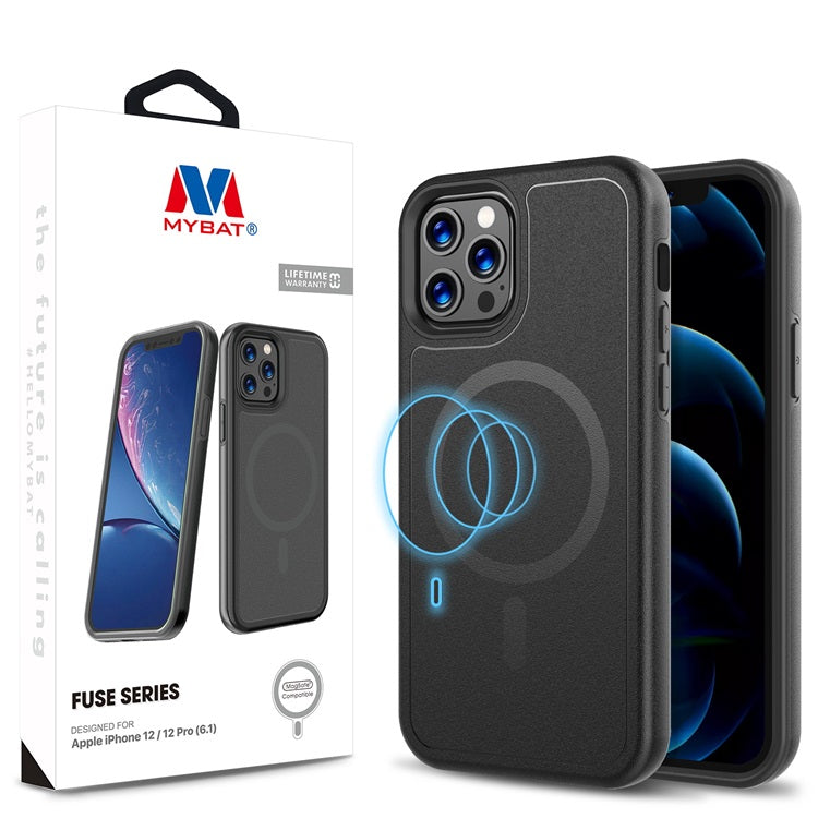 MyBat Fuse Series w/ MagSafe Case for Apple iPhone 12 / 12 Pro (6.1) – Black