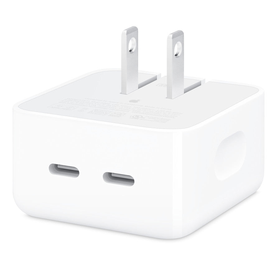 Adaptador de corriente compacto con doble puerto USB-C de 35 W