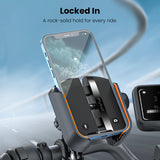 MyBat RideLock Motorcycle Phone Mount and Phone Holder for Bikes - Black