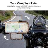 MyBat RideLock Motorcycle Phone Mount and Phone Holder for Bikes - Black