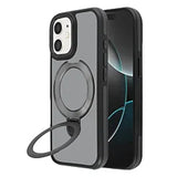 Matte Transparent Case with Wireless Charging Kickstand for iPhone  12 / 12 PRO