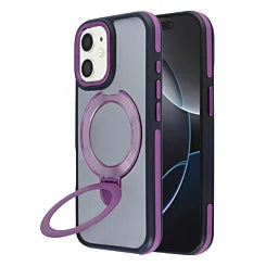 Matte Transparent Case with Wireless Charging Kickstand for iPhone  12 / 12 PRO