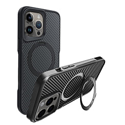 iPhone 12 / 12 Pro  Magnetic Kickstand Case with Carbon Fiber