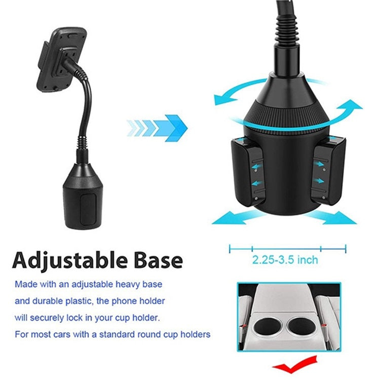MyBat Car Cup Holder Phone Mount – Black
