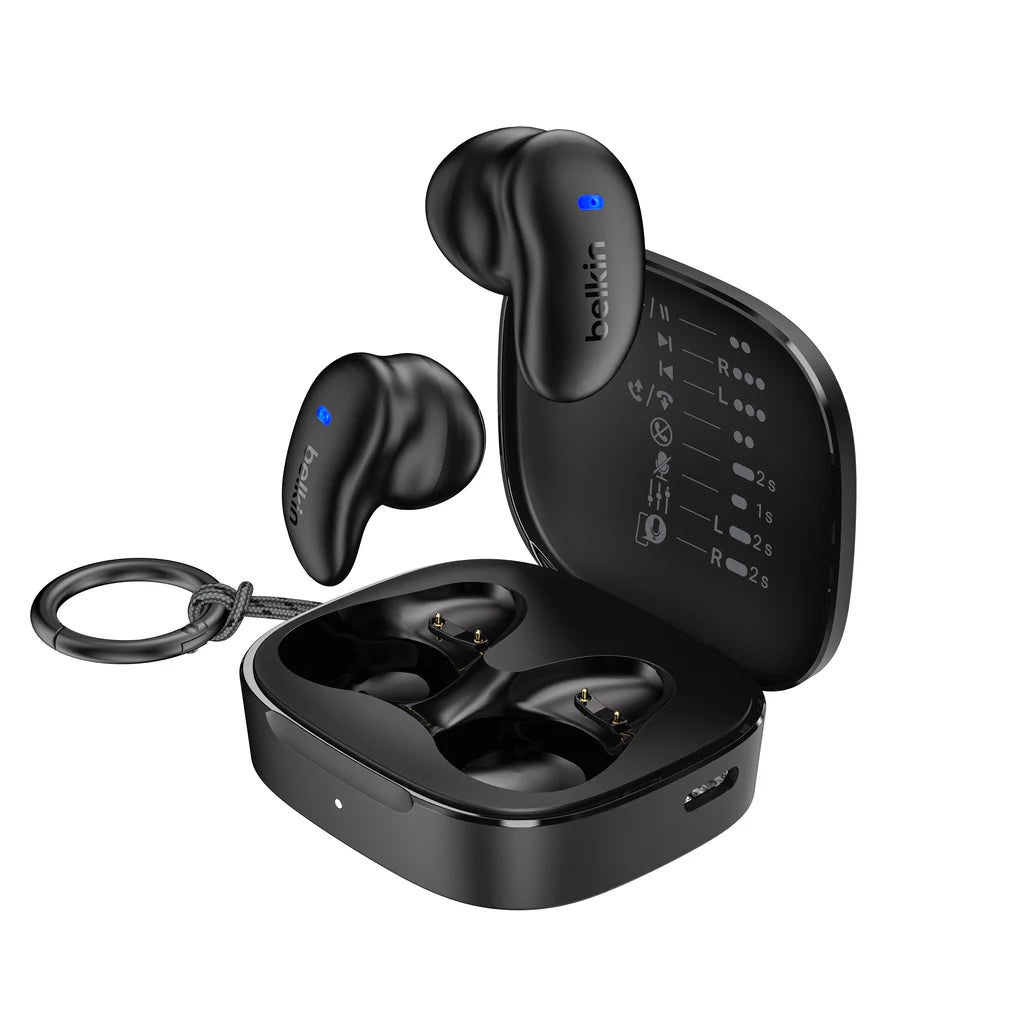 Belkin Anywhere Ultra Compact Semi-Open Ear Tws - Black