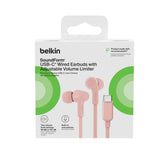 Belkin Usb-C Wired Earbuds W/ Adjustable Volume Limiter