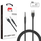 3.5mm Male Audio Cable - 4 FT - Black