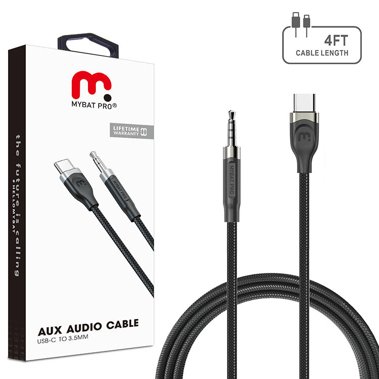 3.5mm Male Audio Cable - 4 FT - Black