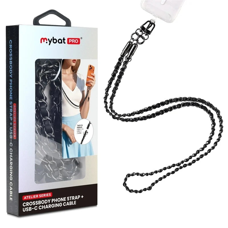 MyBat Pro Atelier Series 4.2FT Crossbody Strap + USB-C Charging Cable