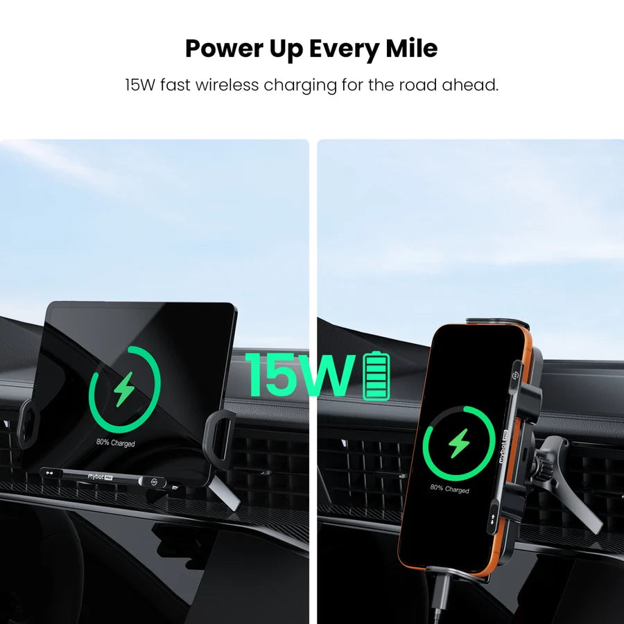 MyBat Pro PowerTurn Wireless Charging Car Vent Mount