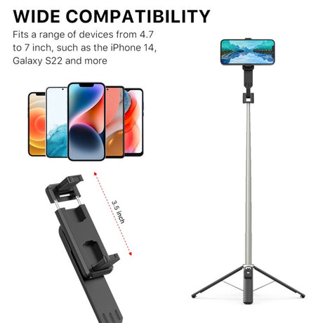 MyBat Pro Picture Perfect Selfie Stick & Tripod – Black