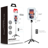 MyBat Pro SpotLight Tripod Stand with 8″ LED Light – Black