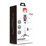 MyBat Pro SpotLight Tripod Stand with 8″ LED Light – Black