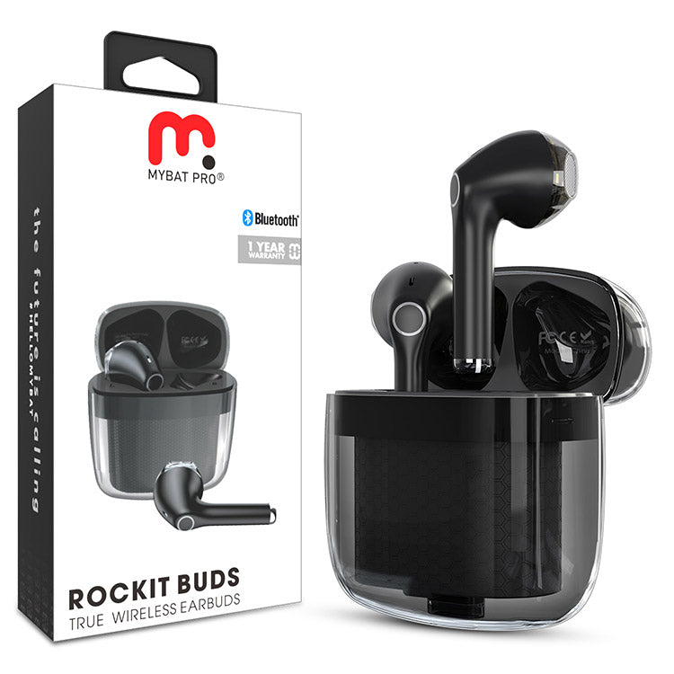MyBat Pro RockIt Buds True Wireless Earbuds (Exploration Version) – Black