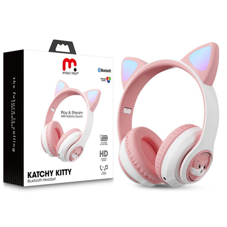 Fone de ouvido Bluetooth infantil MyBat Pro Katchy Kitty