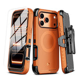 MyBat Pro Maverick Series MagSafe Case w/ Holster and Tempered Glass for Apple iPhone 17 Pro Max