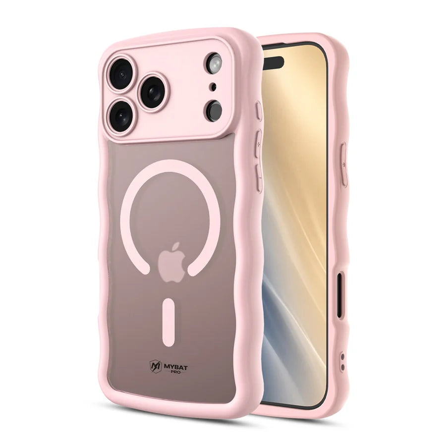 MyBat Pro Contour Series MagSafe Wavy Matte Case for Apple iPhone 18 Pro Max / 17 Pro Max - Pink