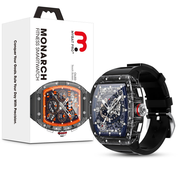MyBat Pro Monarch Crystal Fitness Smartwatch – Black