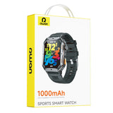 RWAN Smart Watch-1000mAh Battery 50-Day Standby Time, 2.01-inch HD Screen - Black
