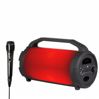 ATALAX SAZ Wireless Portable Speaker with LED Light (Black)